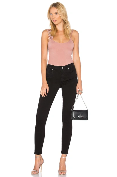 Shop Agolde Sophie Skinny In Jet