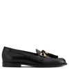 GIUSEPPE ZANOTTI - LEATHER LOAFER WITH METAL AND TASSELS ACCESSORY JEAN-PIERRE,IU7009700107