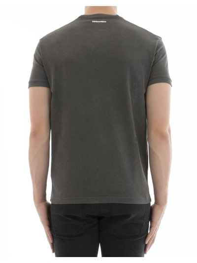 Shop Dsquared2 Grey Cotton T-shirt