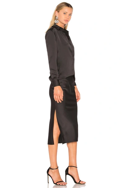 Shop Christopher Esber Bias Shirt & Skirt Dress In Black