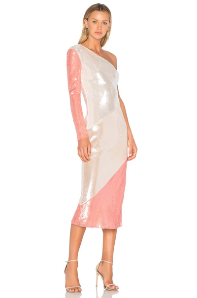 Shop Diane Von Furstenberg Bias Midi Dress In Ivory