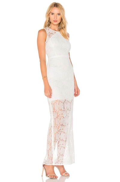 Shop Diane Von Furstenberg Paneled Overlay Gown In White