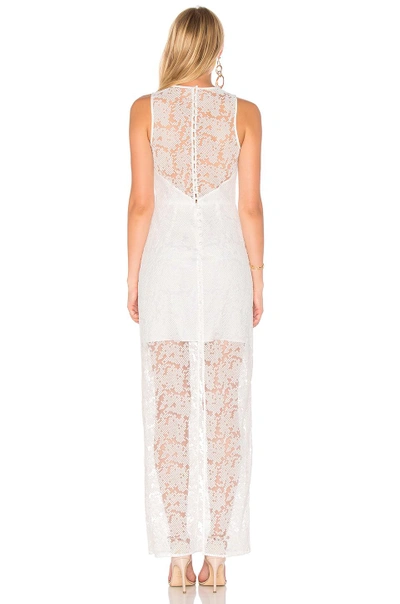 Shop Diane Von Furstenberg Paneled Overlay Gown In White