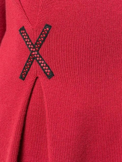 Shop Fendi Cashmere Embroidered Top