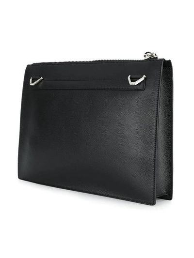 Shop Givenchy Zip Feature Shoulder Bag - Black