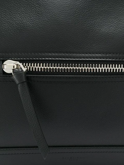 Shop Givenchy Zip Feature Shoulder Bag - Black