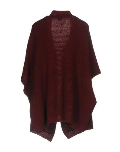 Shop Pinko Woman Cardigan Burgundy Size M Wool, Polyamide In Maroon