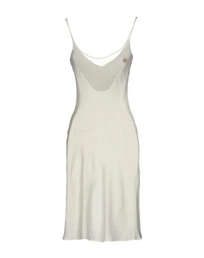 Shop John Galliano Short Dress In White
