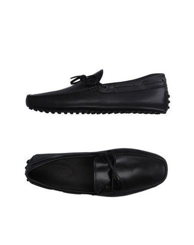 Shop Tod's Man Loafers Black Size 7.5 Leather