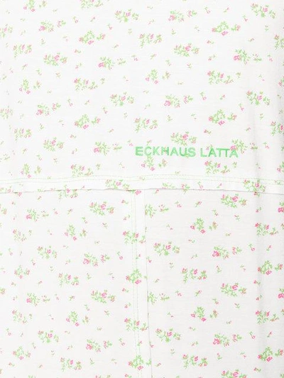 Shop Eckhaus Latta Floral Print T-shirt