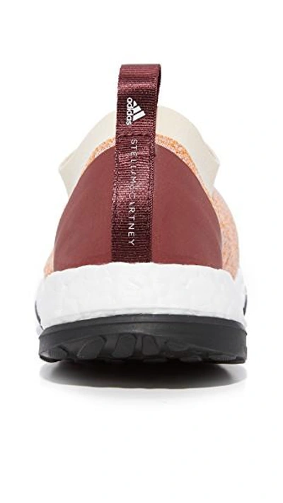 Shop Adidas By Stella Mccartney Pureboost X Sneakers In Pearl Rose/lucky Orange/chalk