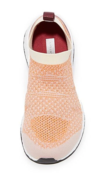 Shop Adidas By Stella Mccartney Pureboost X Sneakers In Pearl Rose/lucky Orange/chalk