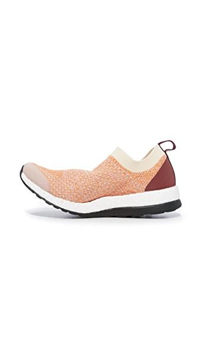 Shop Adidas By Stella Mccartney Pureboost X Sneakers In Pearl Rose/lucky Orange/chalk