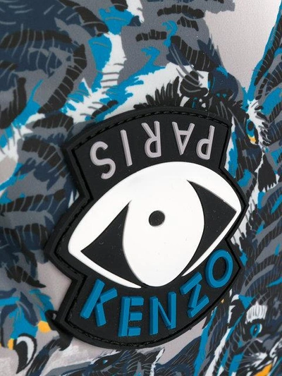 Shop Kenzo Eye Patch Drawstring Backpack - Multicolour