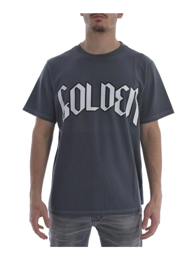 Shop Golden Goose Golden T-shirt In Grigio Scuro