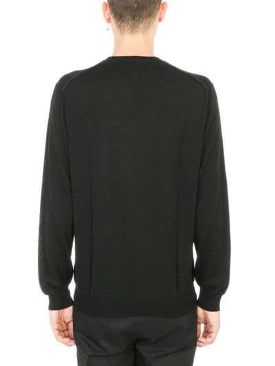 Shop Lanvin Black Wool Sweater