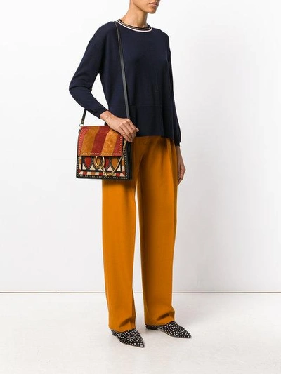 Chloe Faye Small Shoulder Bag in Caramel Smooth Calf and Suede - SOLD