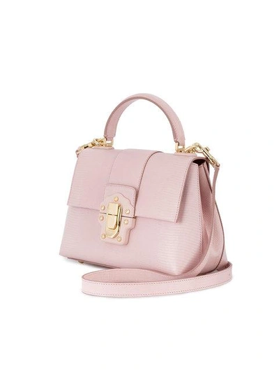 Shop Dolce & Gabbana Lucia Tote In Pink