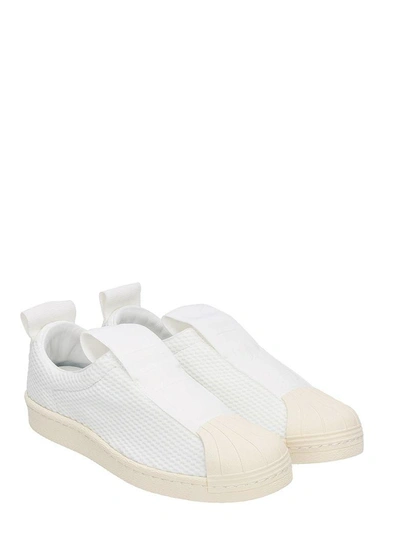 Shop Adidas Originals Adidas Superstar Bw35 Slip Sneakers In White