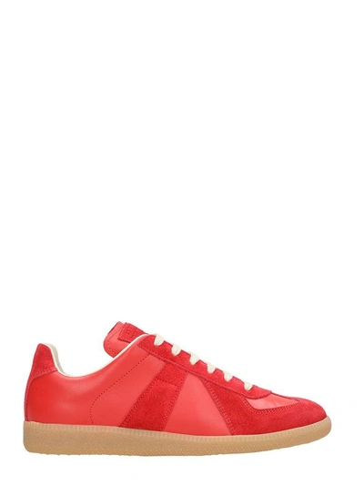 Shop Maison Margiela Replica Sneakers In Red