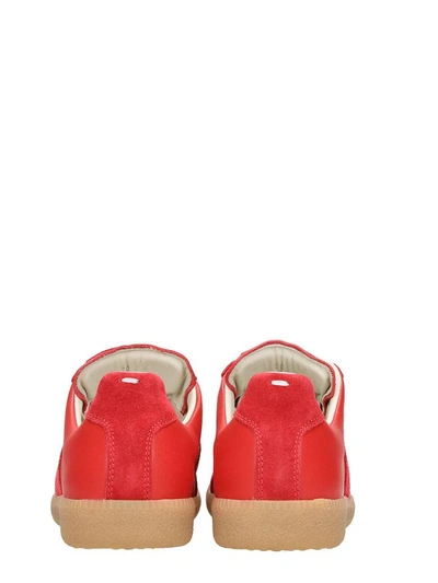 Shop Maison Margiela Replica Sneakers In Red