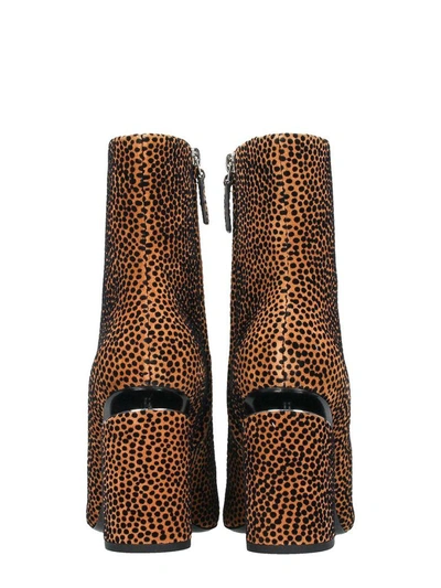 Shop Alexander Wang Kirby Suede Hight Ankle Boots In Animalier