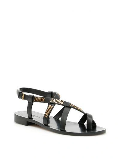 Dior J'a Sandals In Black/ant B|nero