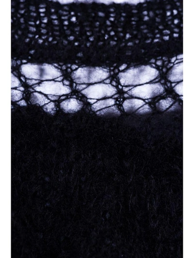Shop Stella Mccartney Ruffle-trimmed Knit In Black