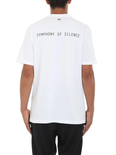 Shop Oamc I024499 S.o.s T-shirt Biggie In Bianco