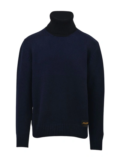 Shop Stella Mccartney Roll Neck Sweater In Blue