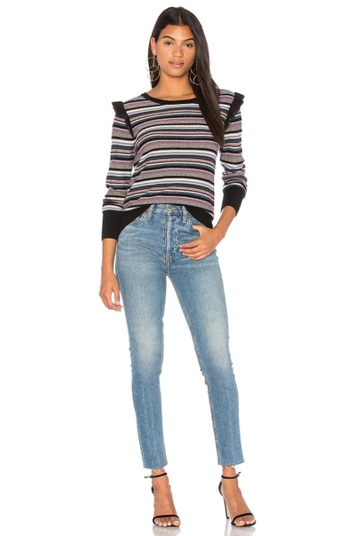 Shop Joie Cais C Sweater In Black. In Multi Stripe