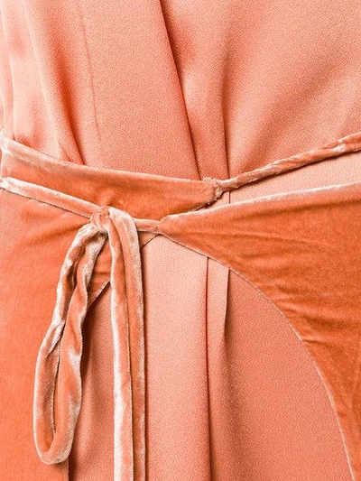 Shop Cedric Charlier Wrap Skirt Midi Dress