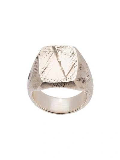 Shop Werkstatt:münchen Signet Ring In Metallic