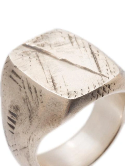 Shop Werkstatt:münchen Signet Ring In Metallic