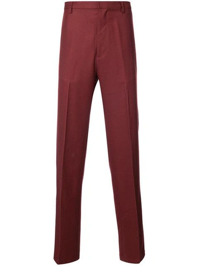 Shop Chin Mens Mid Rise Trousers In Red