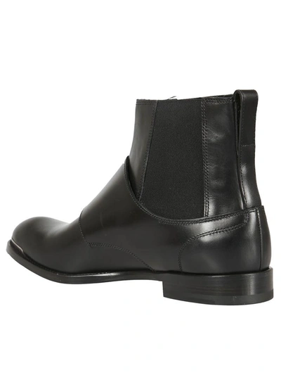 Shop Alexander Mcqueen Classic Fitted Boots In Black