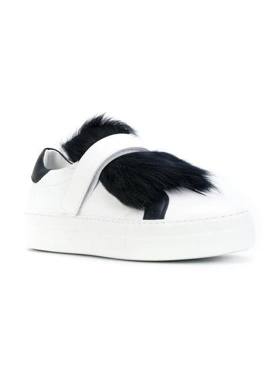 Shop Moncler Victoire Sneakers In White