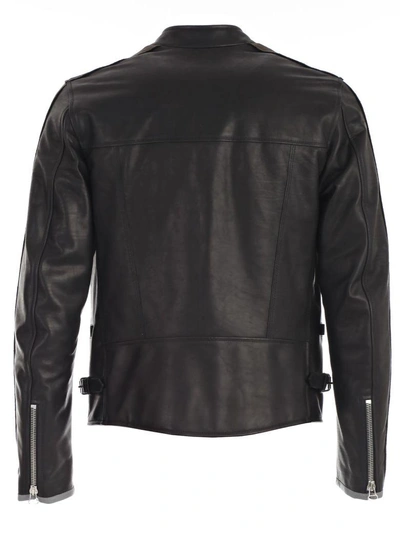 Shop Lanvin Leather Jacket In Black
