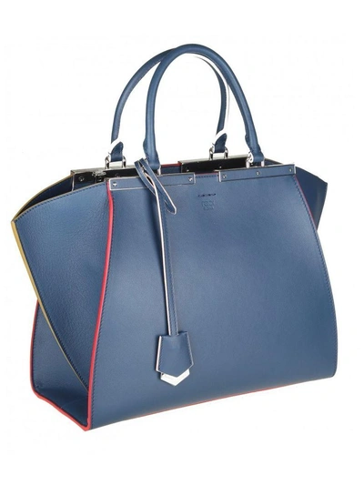 Shop Fendi 3jour Shopping In Skin Color Blue