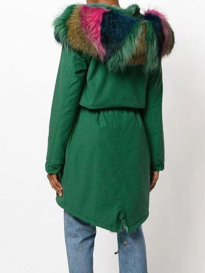 Shop Furs66 Vintage Hooded Parka In Green