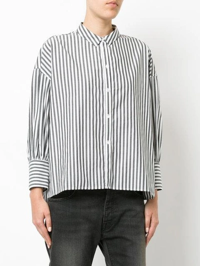 Shop Nili Lotan Fulton Shirt In Grey