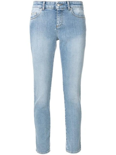 Shop Alexander Mcqueen Skinny Jeans In Blue