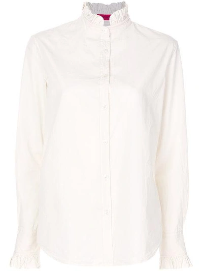 Shop The Gigi Ruched Shirt In White