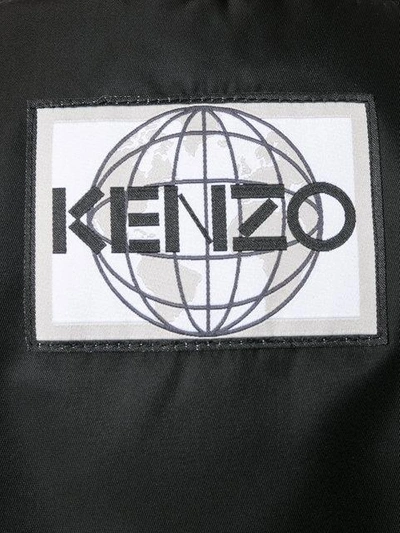 Shop Kenzo Double Zip Bomber Jacket - Black