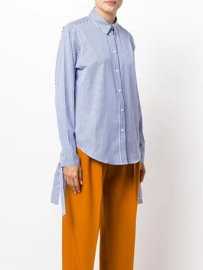 Shop Joseph Thomas Striped Blouse In Blue