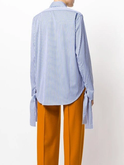 Shop Joseph Thomas Striped Blouse In Blue