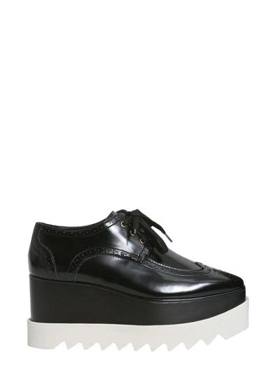 Shop Stella Mccartney Elyse Brogue In Nero