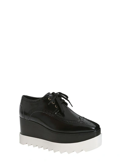 Shop Stella Mccartney Elyse Brogue In Nero