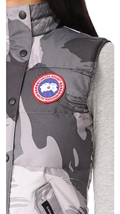 Shop Canada Goose Freestyle Vest In Gray Brush Camo