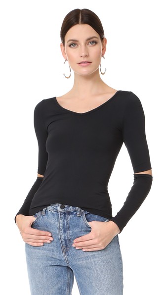 helmut lang cutout top